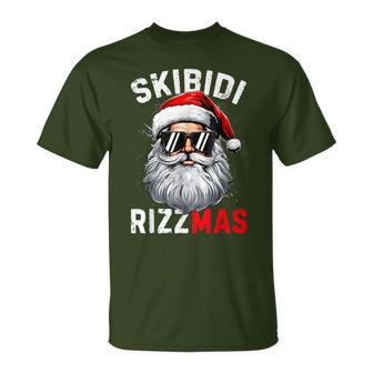 Skibidi Rizzmas Christmas Rizz Santa Claus Charisma Xmas Kid T-Shirt - Thegiftio UK