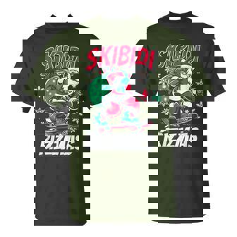 Skibidi Rizzmas Santa Rizz Christmas Skater Santa Xmas T-Shirt - Thegiftio