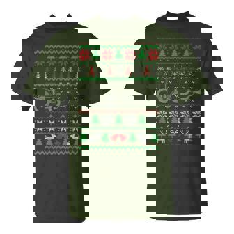 Tractor Ugly Christmas Sweater Farming Farmer Xmas T-Shirt | Seseable UK