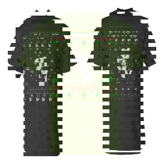 Ugly Christmas Sweater For Tree Climber Ugly T-Shirt | Mazezy