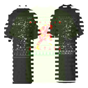 Ugly Xmas Sweater Style Firefighter Fireman Christmas T-Shirt - Thegiftio UK