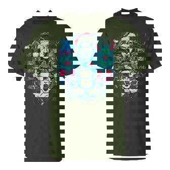 Vintage Frankenstein Monsters Mash Spooky Christmas T-Shirt - Thegiftio UK
