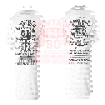 80 Ans Anniversaire Homme Cadeau 80 Ans Humourintage 1944 T-Shirt - Cadeauxyz