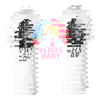 9 Lives Baby Trump Cute Cat 9 Lives Baby T-Shirt | Mazezy