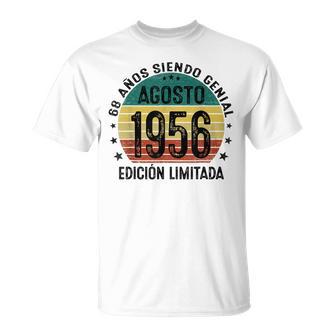 Agosto 1956 68 Años Cumpleaños Hombre Nacido En 1956 Camiseta unisex - Regaloses