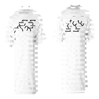 Air Feu Eau Terre Quatre Éléments Symboles Triangle Grec T-Shirt - Cadeauxyz