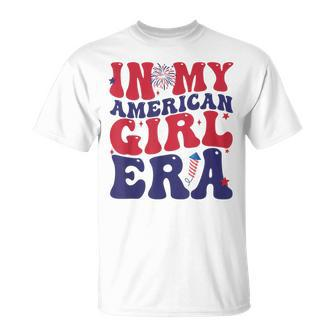 In My American Girl Era Retro 4Th Of July Fourth Groovy T-Shirt - Monsterry