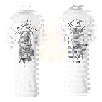 Atrapasueñosintage Occidental Lobo Diseño Gráfico Lobo Es Camiseta unisex - Regaloses