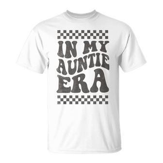 In My Auntie Era Retro Groovy Cool Aunt Auntie Club Gray T-Shirt - Geschenkecke