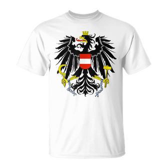 Austria Federal Eagle Red Red Eagle Retro T-Shirt - Geschenkecke