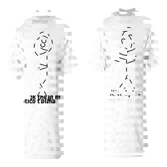 Bachelor Party Hiking Wear Stick To The Plan Man Stickman T-Shirt - Monsterry