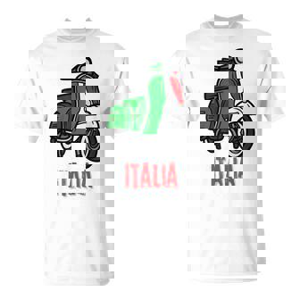 Bandera Italiana Patriótica Color Motocicleta Italia Camiseta unisex - Regaloses