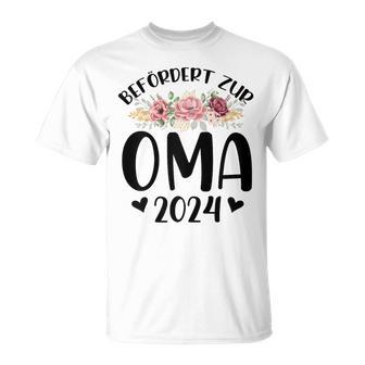 Befördert Zur Oma 2024 Oma 2024 T-Shirt - Geschenkecke