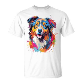 Berger Australien Miniature Style Graffiti Américain T-Shirt - Cadeauxyz