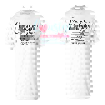 Bientôt Cousine Cadeau Surprise Fille Future Cousine 2025 T-Shirt - Cadeauxyz