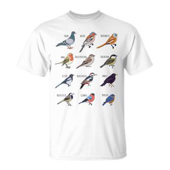 Birds Collection 'Ich Liebeogelund Die Natural' T-Shirt - Geschenkecke