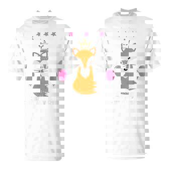 Birthday Girl Party Animal Cool Cute Fox T-Shirt - Monsterry