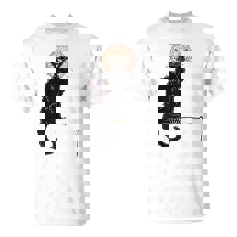 Black Cat Halloween Cat Lovers Black Scary Cat T-Shirt - Thegiftio UK