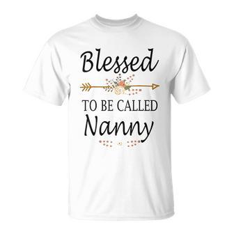 Blessed To Be Called Nanny T-Shirt - Thegiftio