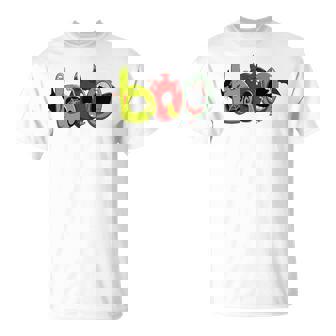 Boo Halloween Costume Spiders Ghosts Bats & Cat Premium T-Shirt - Monsterry