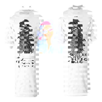 Boricua Woman Products Flag Uniform Princess Puerto Rico T-Shirt - Seseable