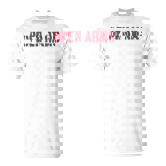 Brazos Abiertos Cuello Camiseta unisex - Regaloses