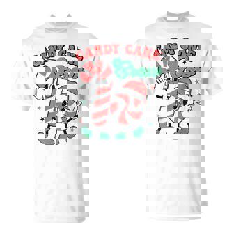 Candy Cane Crew Candy Santa Retro Christmas T-Shirt - Monsterry