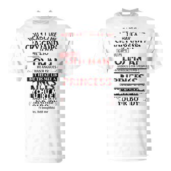 You Can't Scare Me I Have A Crazy Grandpa Grumpy Old Man T-Shirt | Seseable UK