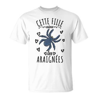 Cette Fille Aime Les Araignée T-Shirt - Cadeauxyz