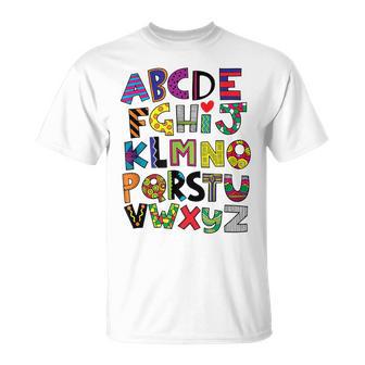 Chemise De L'alphabet Amusante Et Amusante Pour Enfants Et Adultes T-Shirt - Cadeauxyz