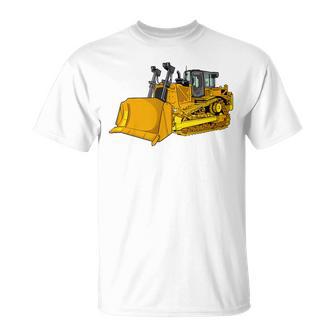 Chenille Machiniste Fan Dozer Machine De Construction Conducteur Bulldozer T-Shirt - Cadeauxyz