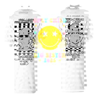 Only Child Big Sister 2025 Promoted To Big Sister 2025 T-Shirt | Seseable UK