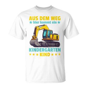 Children's Aus Dem Weg Hier Kommt Ein Kindergartenkind Digger T-Shirt - Geschenkecke