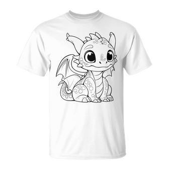 Children's Dragon Mandala To Paint & Colour T-Shirt - Geschenkecke