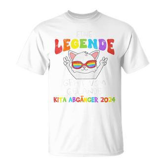 Children's Eine Legendeerlässt Das Gelände Kita Abgänger 2024 Cat T-Shirt - Geschenkecke