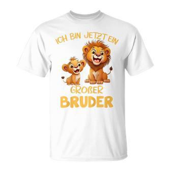 Children's Ich Bin Jetzt Ein Großer Bruder Löwen Motif T-Shirt - Geschenkecke