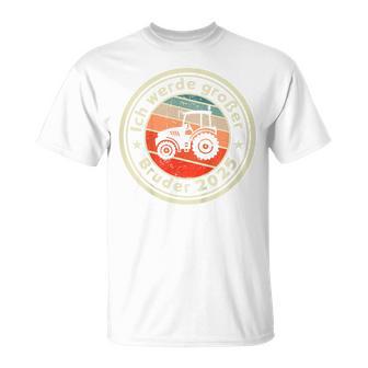 Children's Ich Werde Großer Bruder 2025 Tractor Farm T-Shirt - Geschenkecke