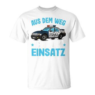 Children's Police Aus Dem Weg Bin Im Einsatz Boys Police T-Shirt - Geschenkecke