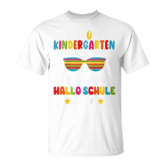 Children's Tschüss Kindergarten Hello School Kita Graduation 2024 Bear T-Shirt - Geschenkecke