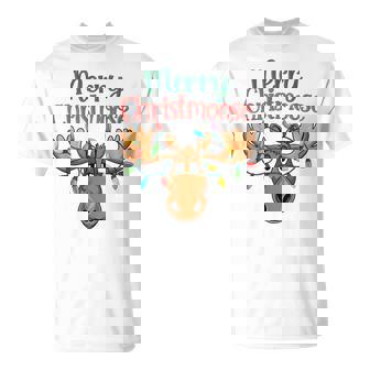 Christmas Moose Merry Christmoose Women T-Shirt - Thegiftio