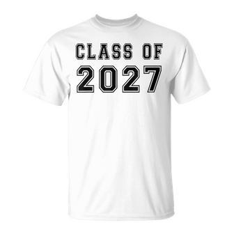 Class Of 2027 High School Graduation Date Graduate T T-Shirt - Monsterry AU