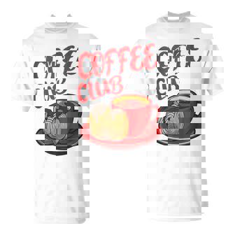 Coffee And Croissant Bombolone Club I Love Coffee Tank Top T-Shirt - Monsterry