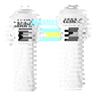 Con Bandiera Delle Bahamas Cool Coat Arms Bahamas Flags Maglietta - Novitaregali