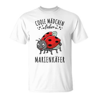 Coole Mädchen Lieben Marienkäfer Geschenk T-Shirt - Geschenkecke