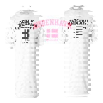 Copenhague Danemarkêtements Drapeau Danois T-Shirt - Cadeauxyz