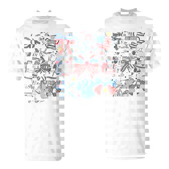 Coquette Bow 4Th July Nurse Icu Nurse Crna Surgical Medical T-Shirt | Seseable FR