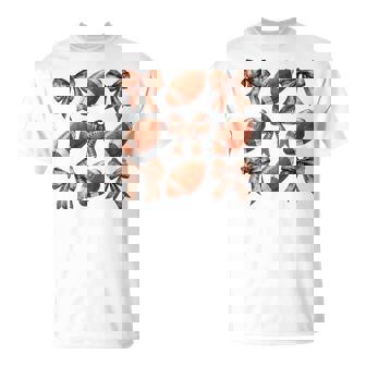 Coquette Football Bow Football Mom Girls Game Day T-Shirt - Monsterry