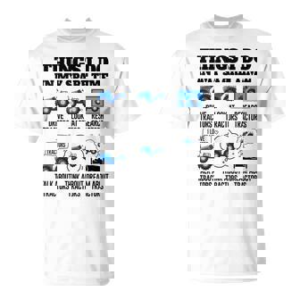 Cosas Que Hago En Mi Tiempo Libre Tractor Farmers Camiseta unisex - Regaloses