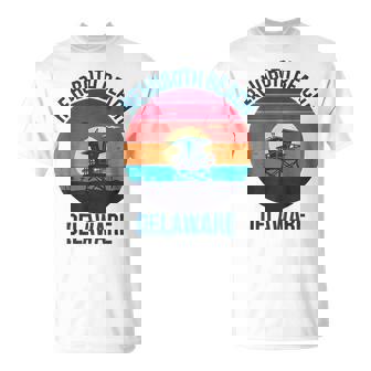 Coucher De Soleil Rétrointage À Rehoboth Beach Dans Le Delaware T-Shirt - Cadeauxyz