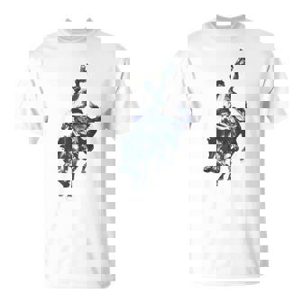 Cowboy Rodeo Horse Western Country Vintage Bronco Riding T-Shirt - Thegiftio UK